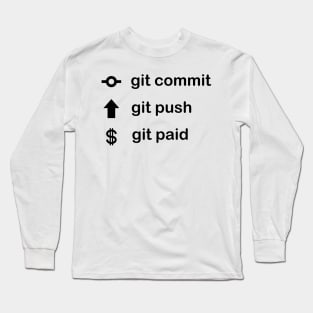 Programmers jokese git Long Sleeve T-Shirt